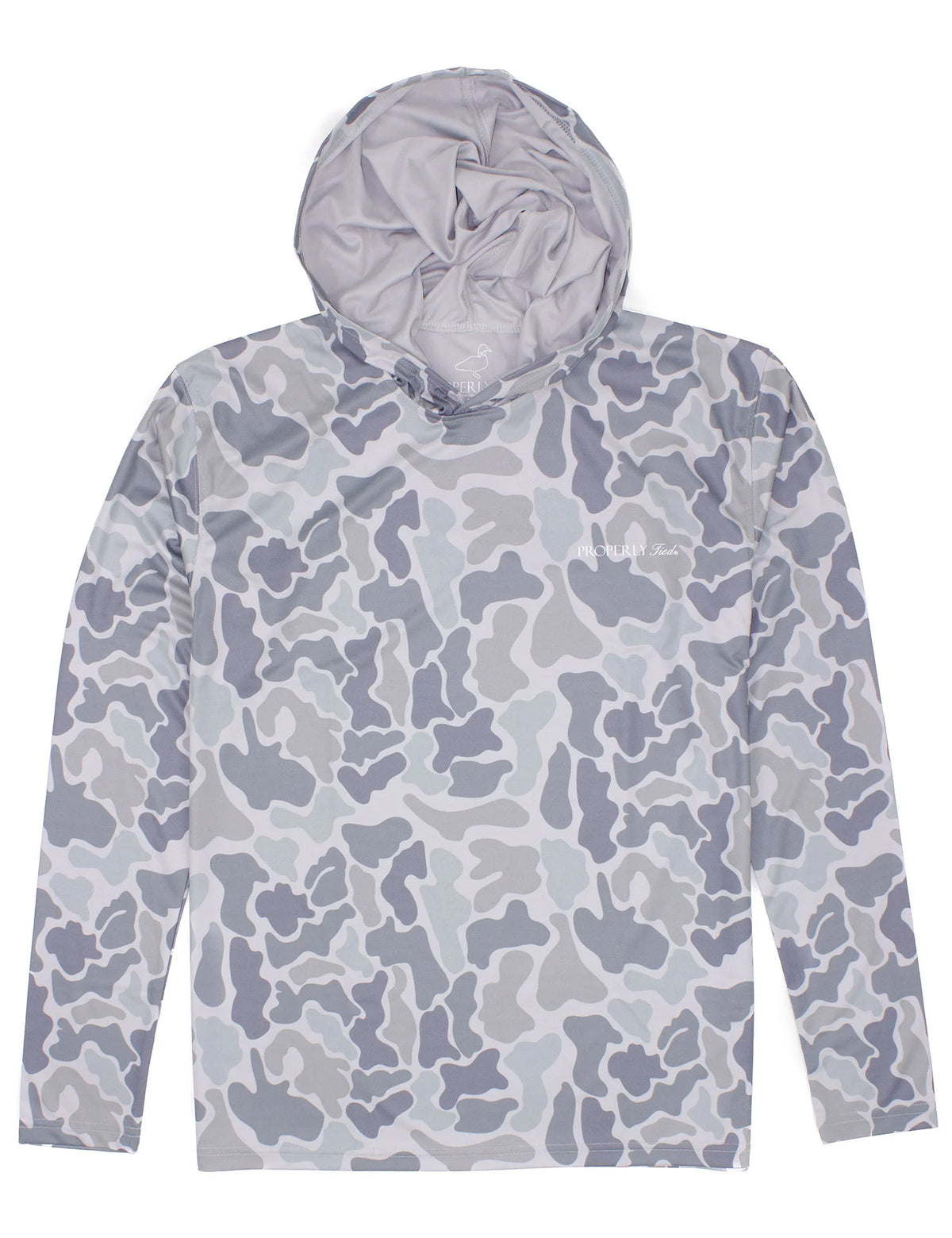 Properly Tied Sportsman Performance Hoodie-Polar Camo