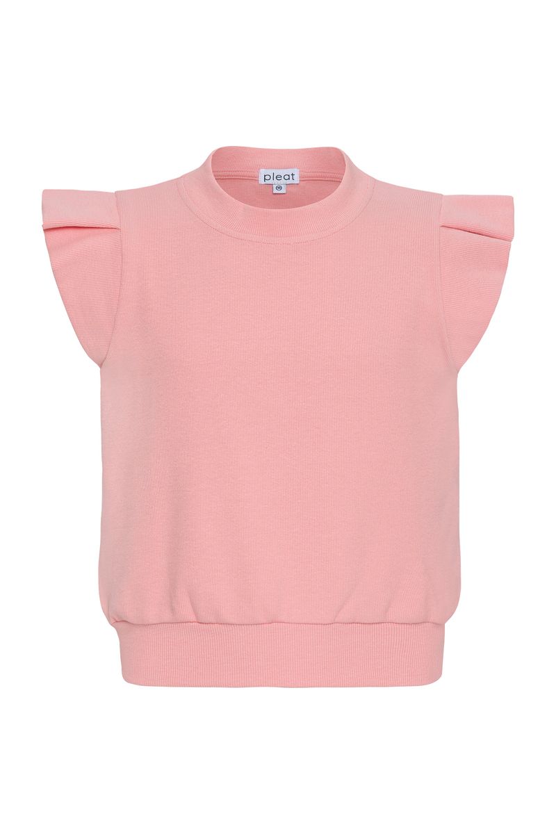 Pleat Olivia Top-Coral