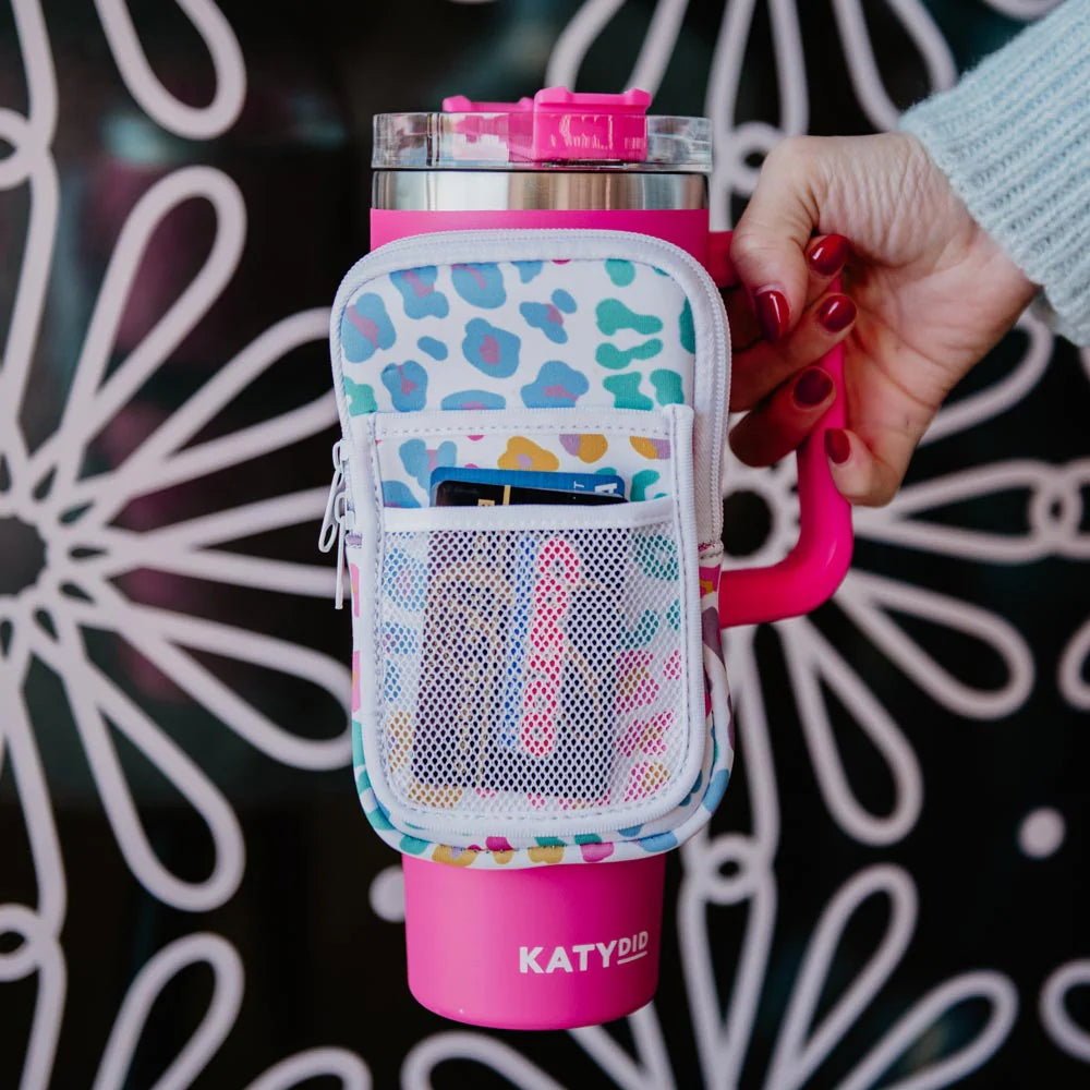 Katydid Pastel Leopard Zipper Pouch