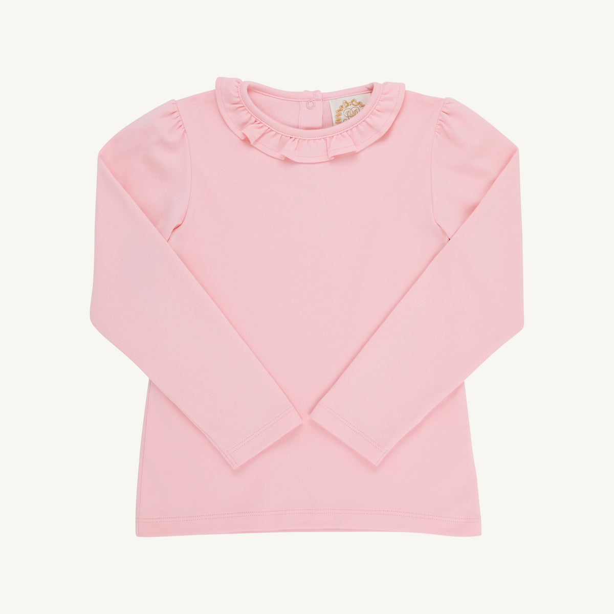 TBBC Reece L/S Ruffle Top-Sandpearl Pink