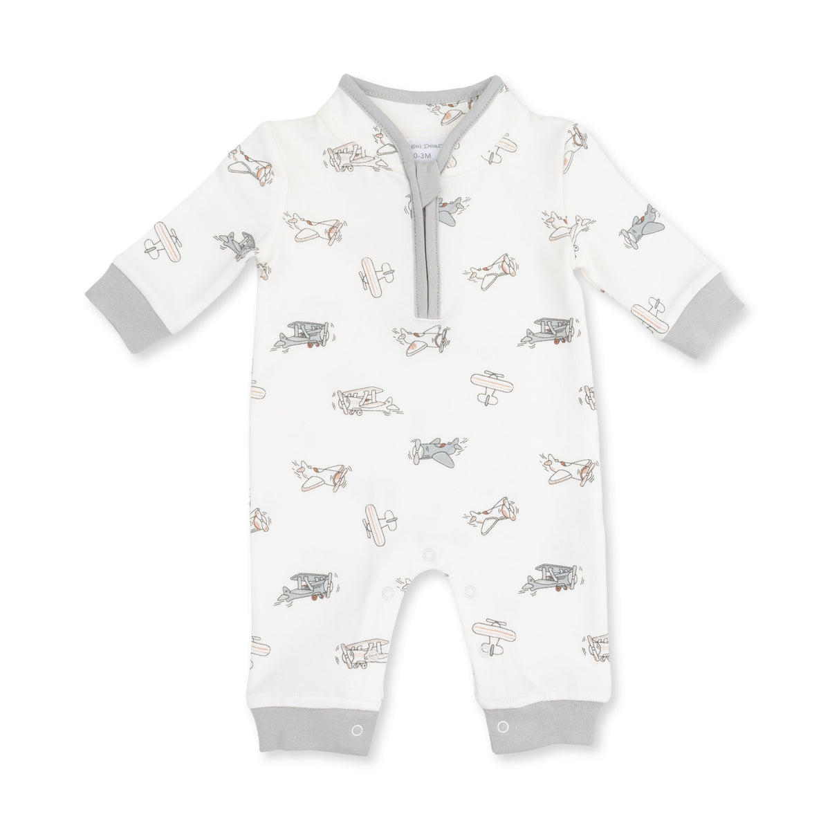 Angel Dear Vintage Airplane Pilots - Zip Neck Romper