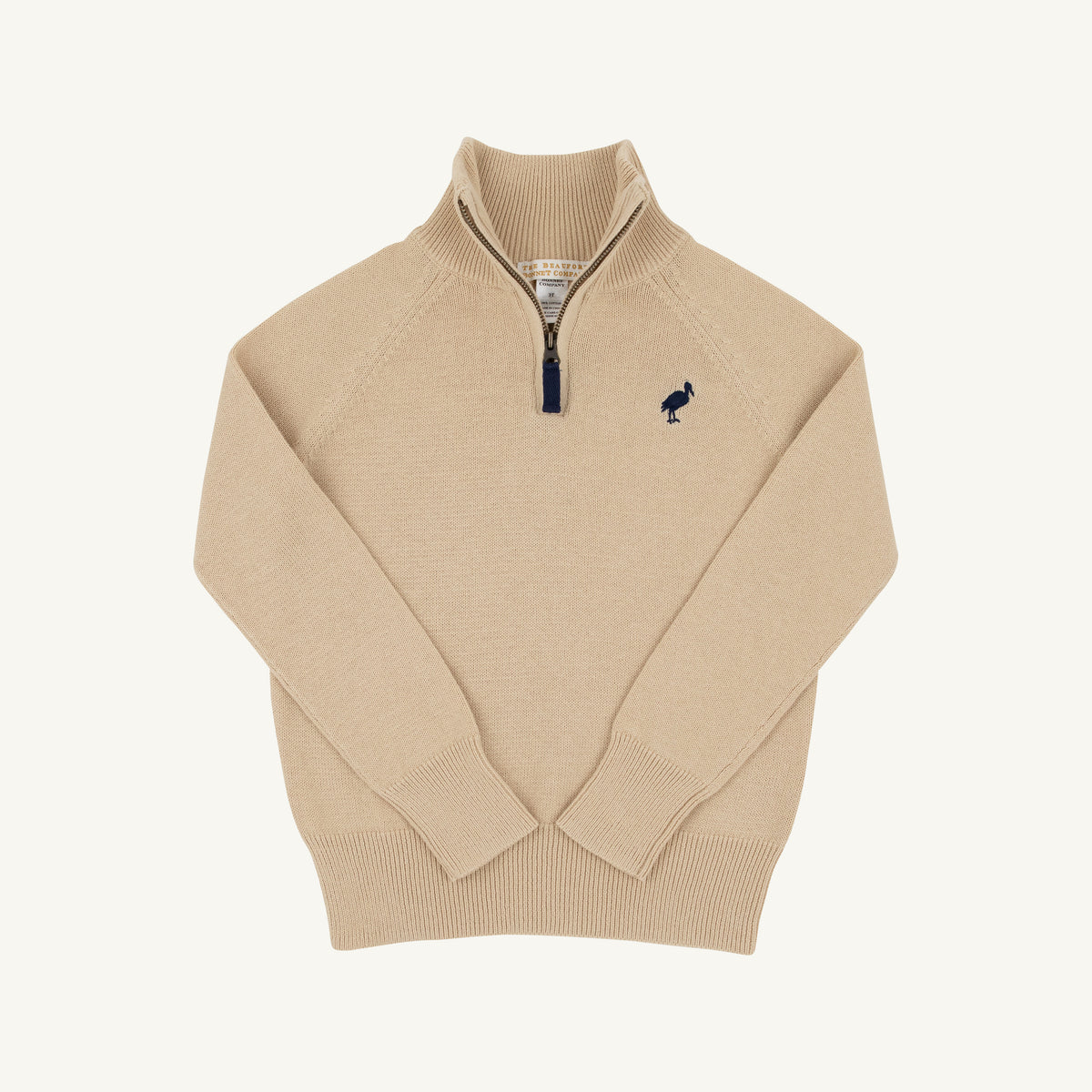 TBBC Haden Half Zip Sweater-Khaki