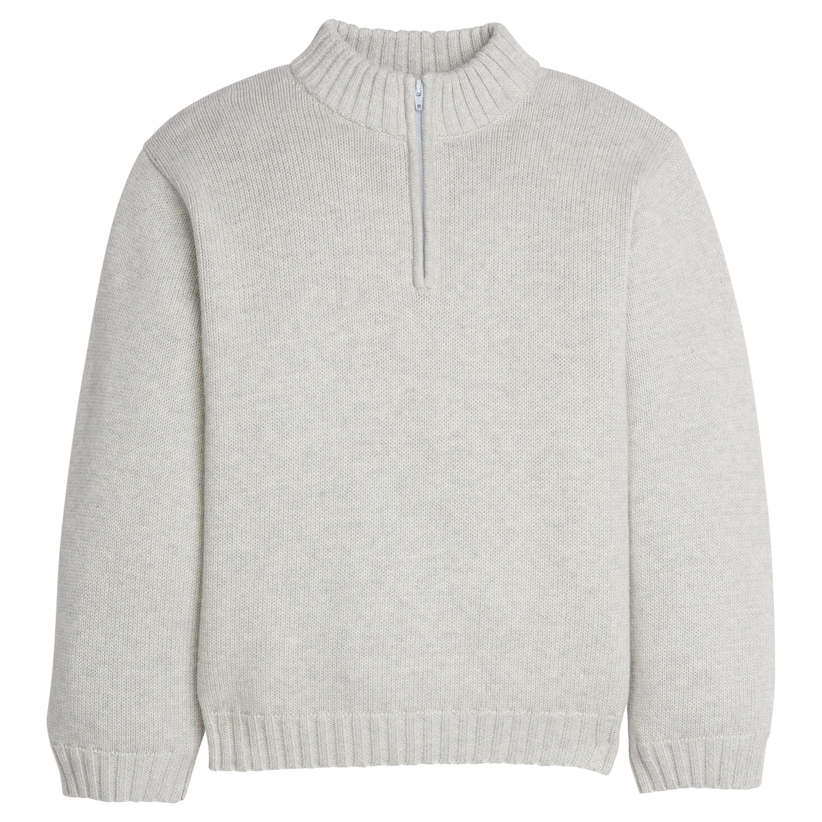 LE Quarter Zip Sweater-Gray