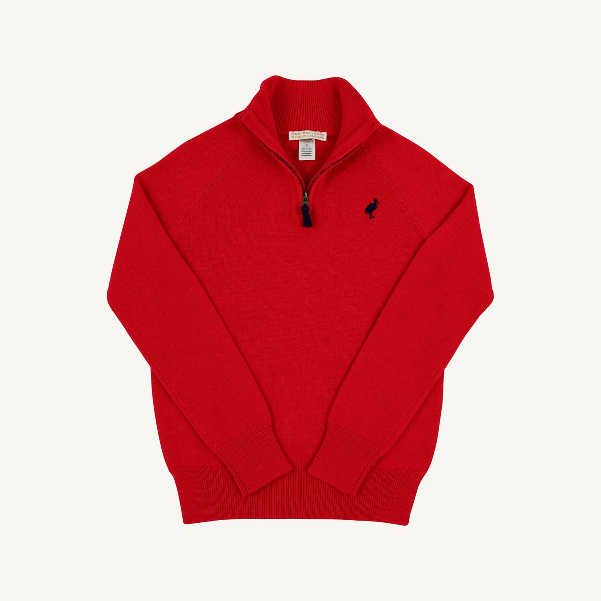 TBBC Hayden Half Zip Sweater-Red
