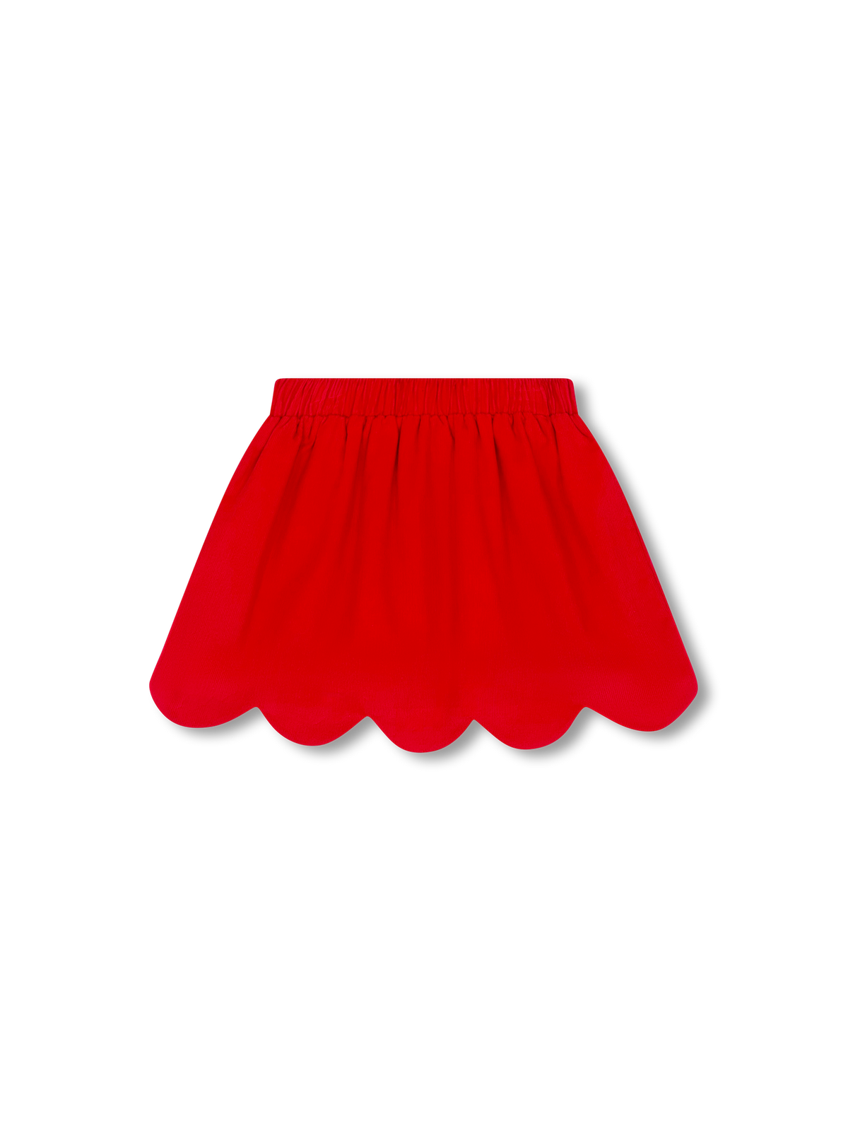 Lullaby Set Susie Scallop Cord Skirt-Red