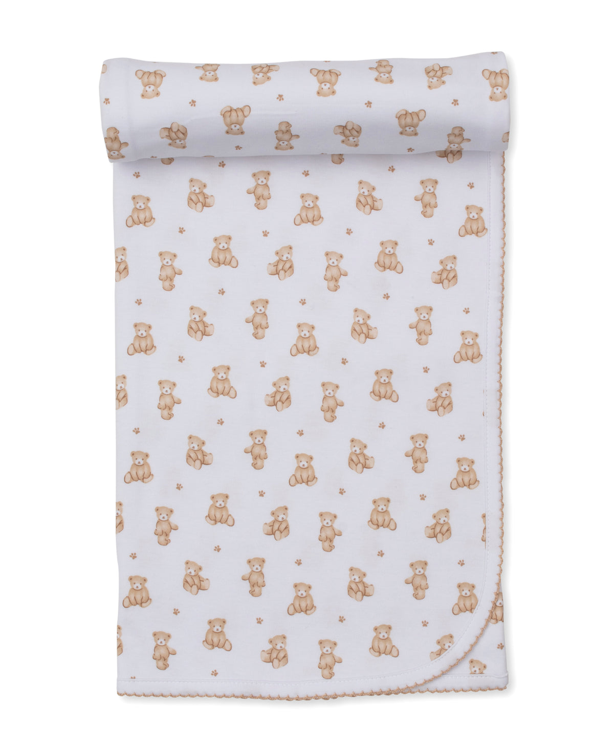 Kissy Teddy Bear Time Blanket-Brown
