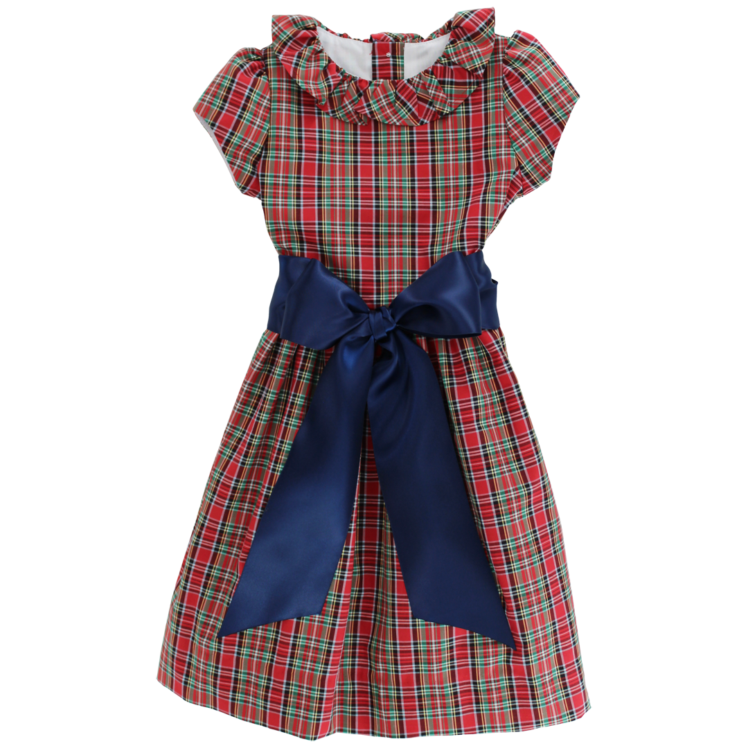 Tartan Dress w/ Sash