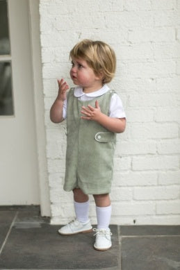 Lullaby Set - SWEETGRASS CORDUROY - green shortall