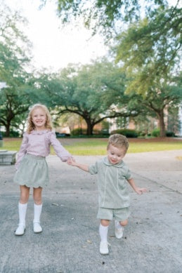 Lullaby Set - SWEETGRASS CORDUROY - green short set