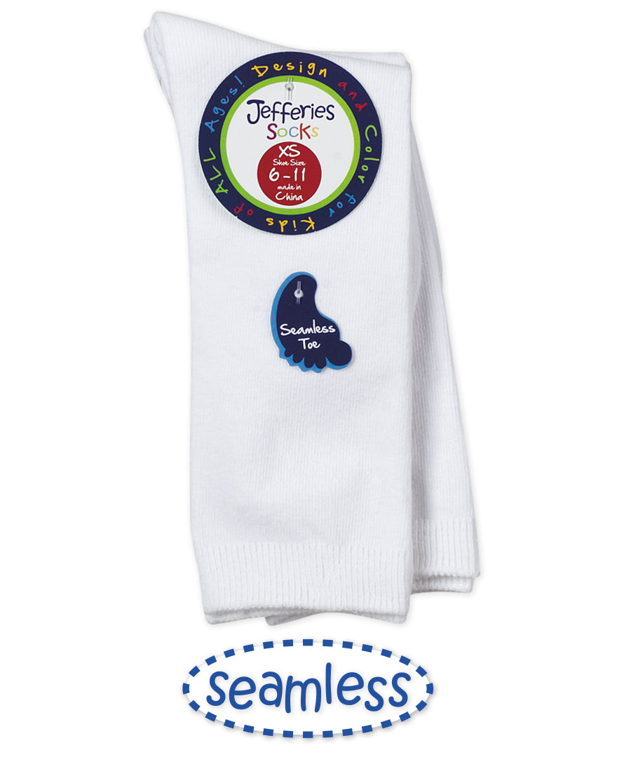 Jefferies White Seamless Knee Highs 2pk