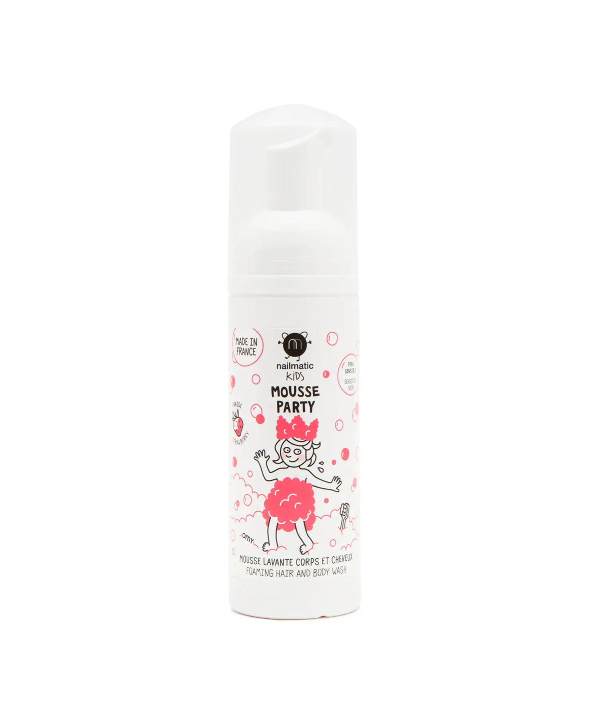 Nailmatic Foaming Hair and Body Wash-Strawberry