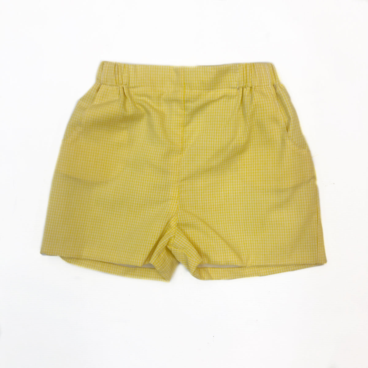 Yellow Gingham Short