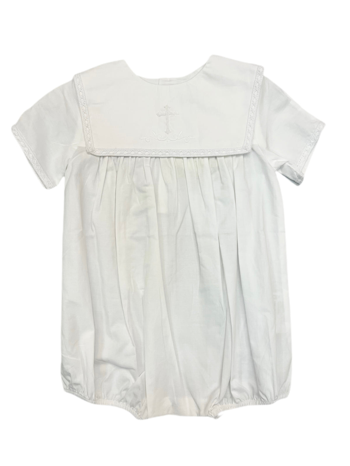 Love Me White Holy Cross Infant Bubble
