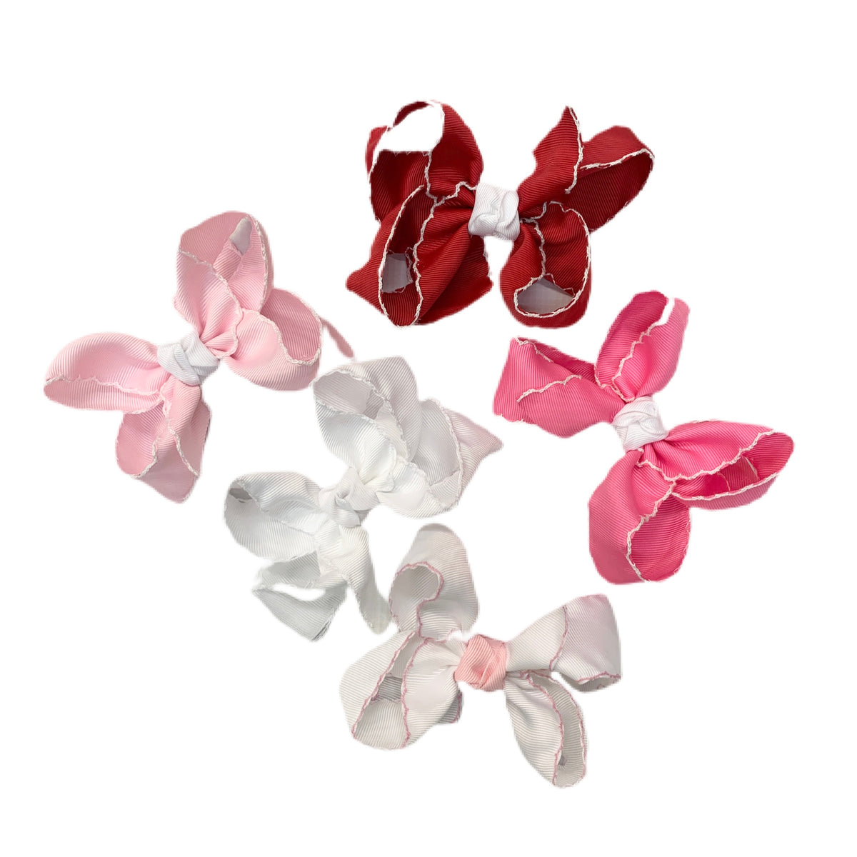 Grosgrain Bow with Crochet Edge