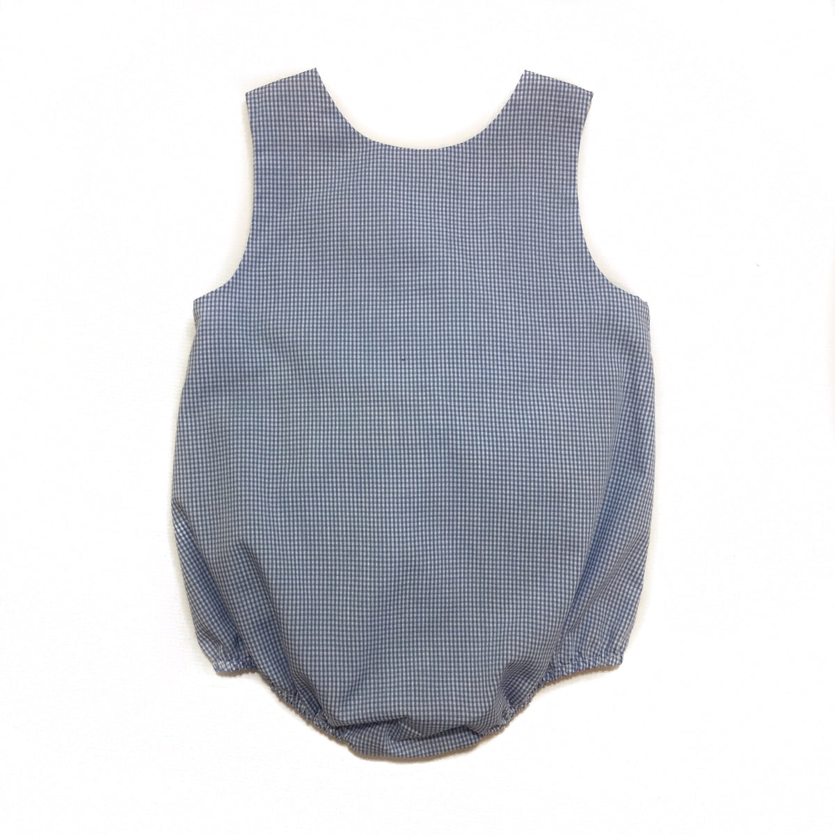 Banbury Button Shoulder Bubble Med Blue Check