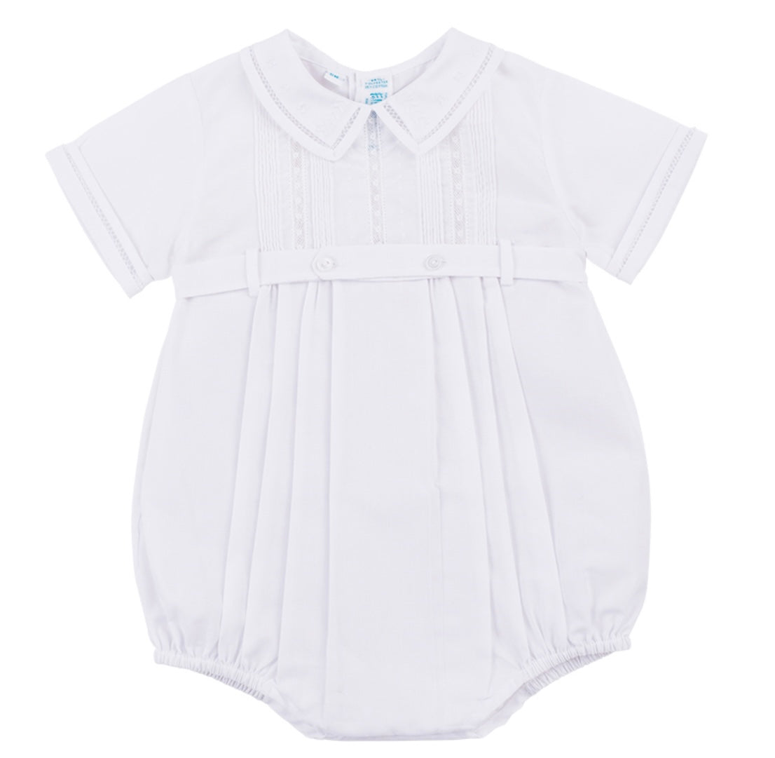 Feltman White Lace Button Belt Creeper