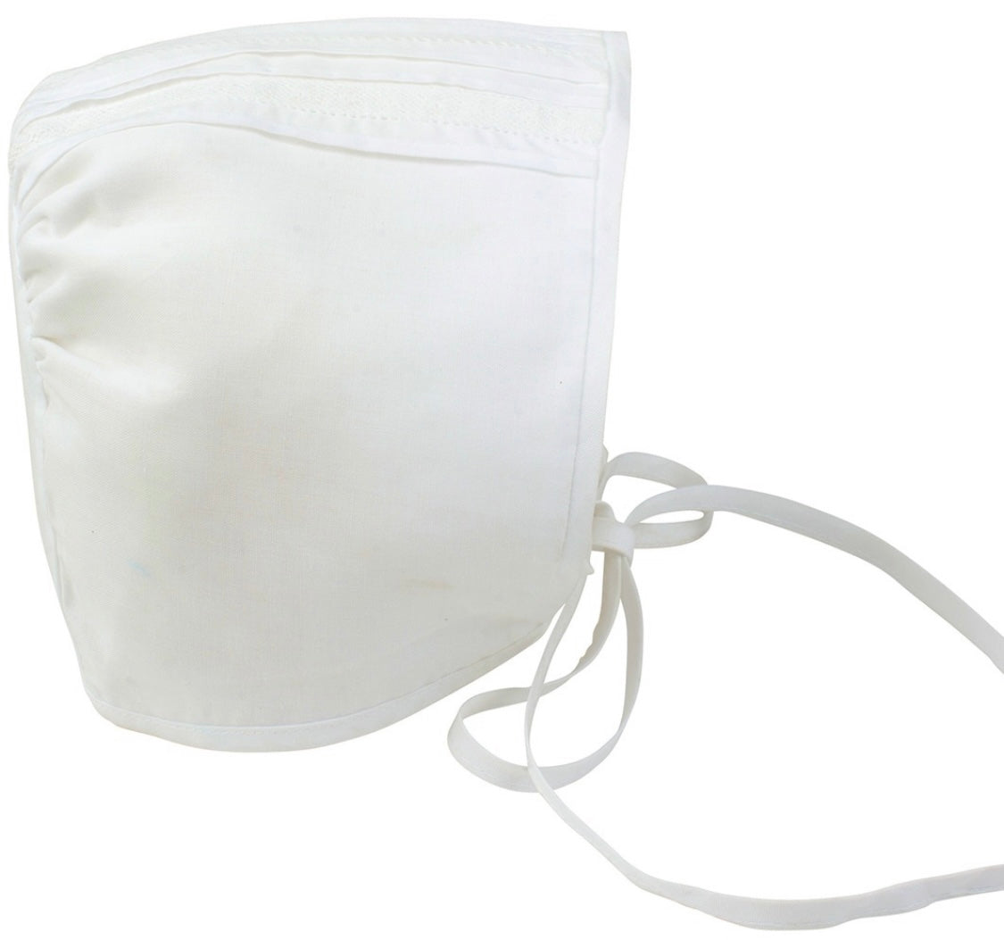Feltman White Lace Insert Bonnet 5850