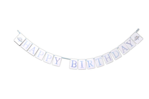 Over the Moon Happy Birthday Reversible Banner