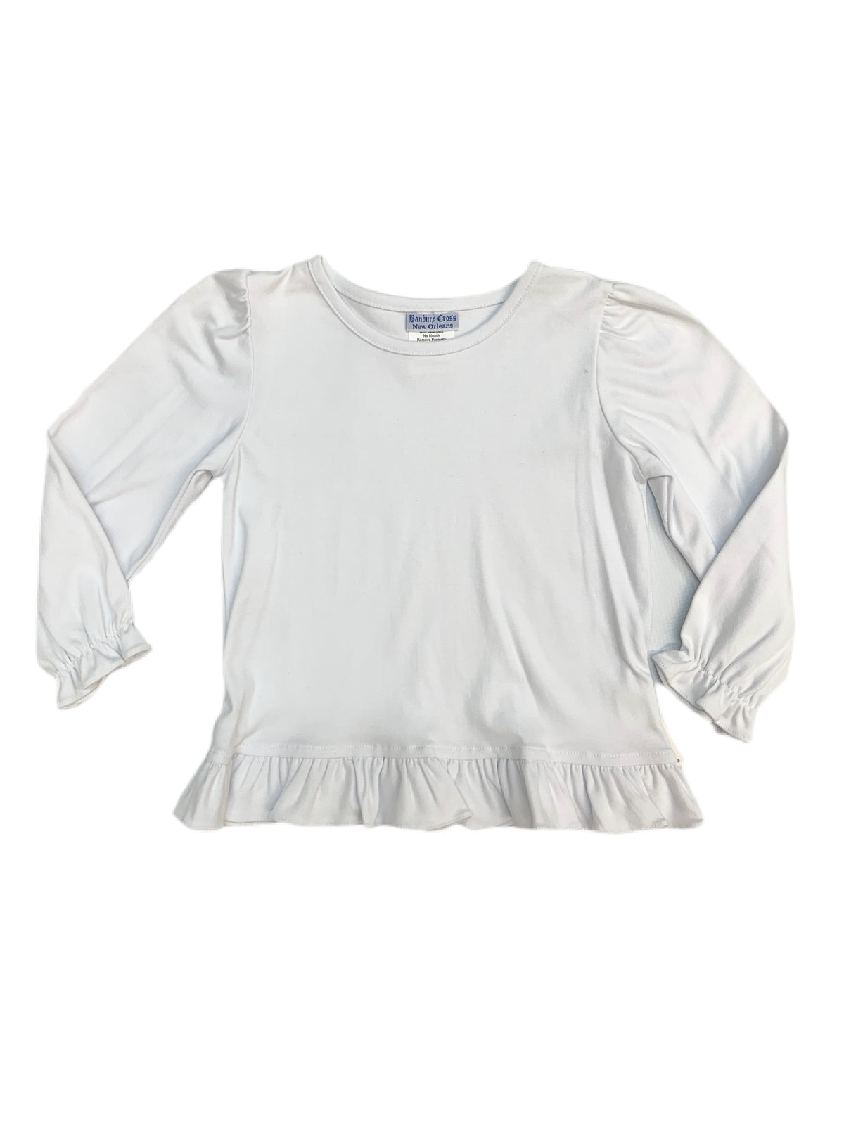 Banbury Ruffle Bottom L/S Knit Blouse