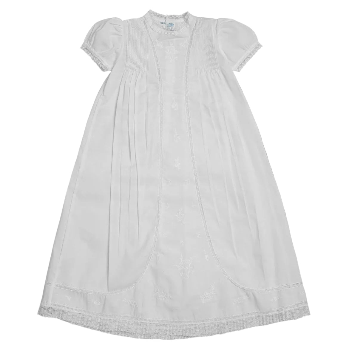 Feltman Brothers Lace Inset Baptism Gown/Hat