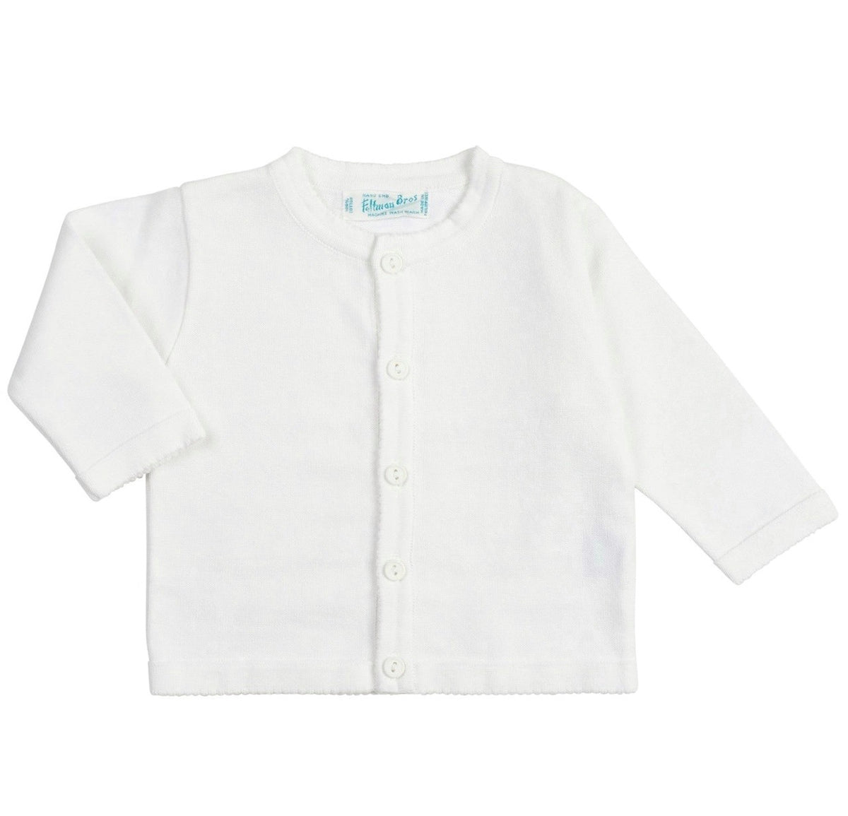 Feltman White Classic Cardigan