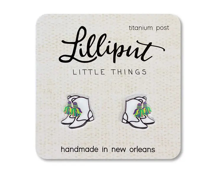 Lilliput Marching Boot Earrings