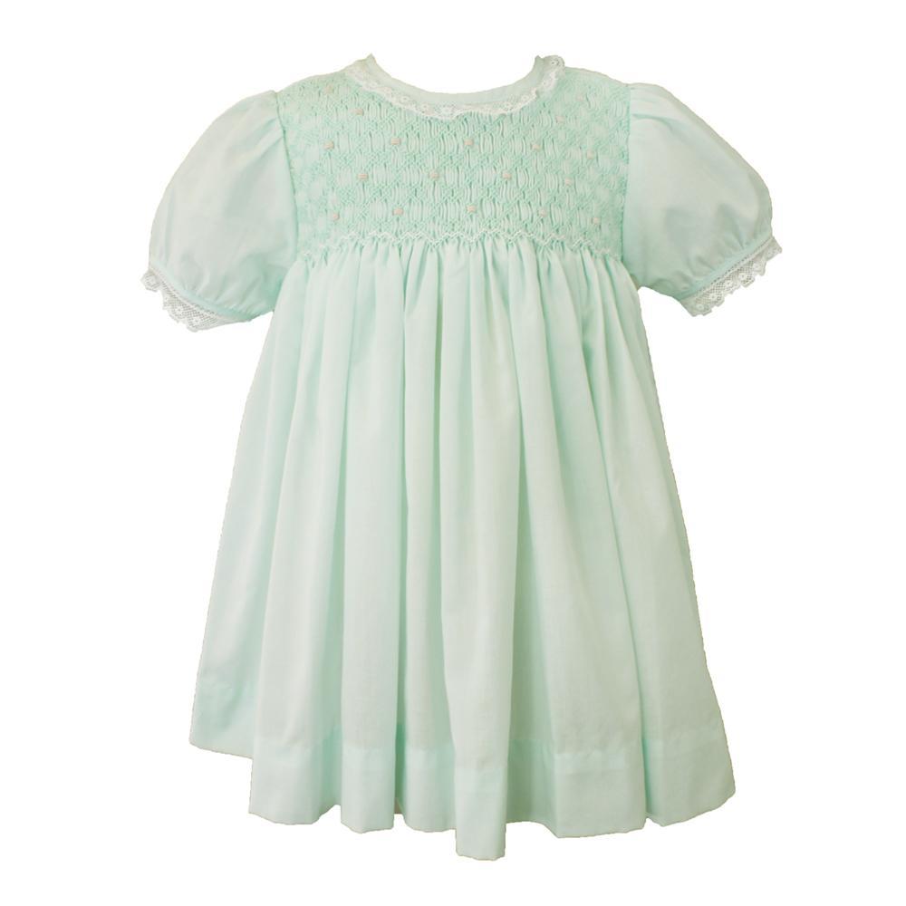 Petit Ami Mint Smocked Bodice Dress