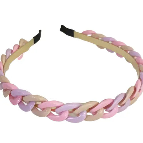 Lolo Pink/Lavender Braided Headband