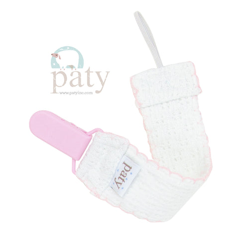 Paty Pacifier Clip-Pink