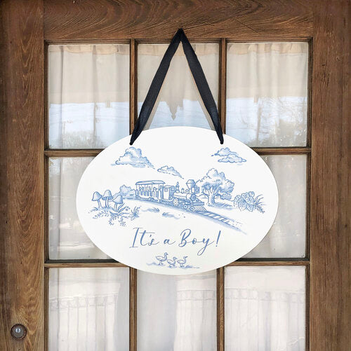Maison Nola It's A Boy Door Hanger