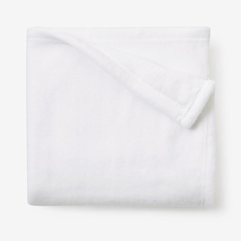 Elegant Baby Plain White Fleece Blanket