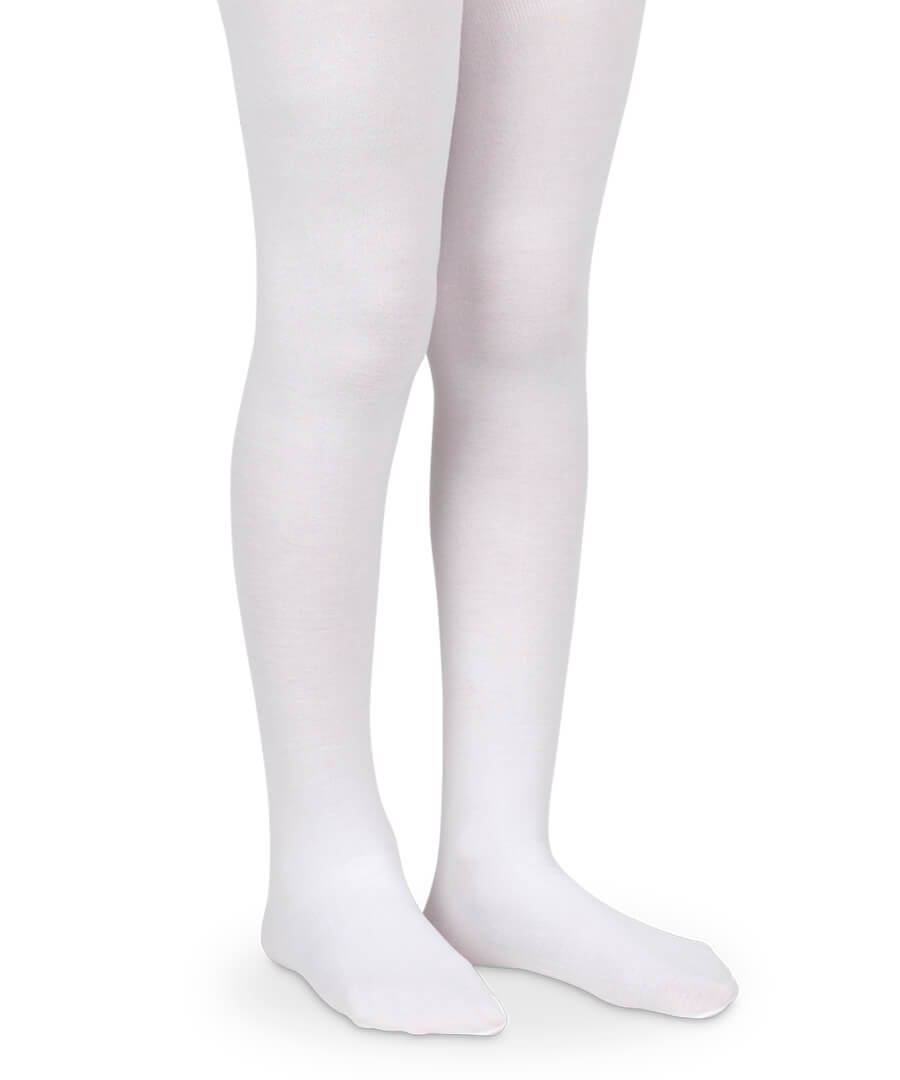 Jefferies Organic Thick Cotton Tights-White