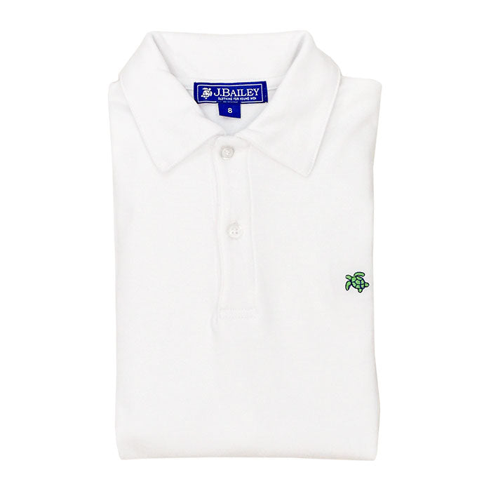J. Bailey White Short Sleeve Polo