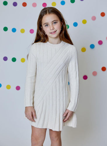 Design History Cream Textured Sweater Dress