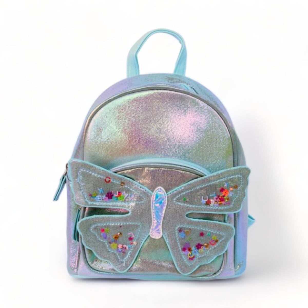 Blue Butterfly Iridescent Backpack
