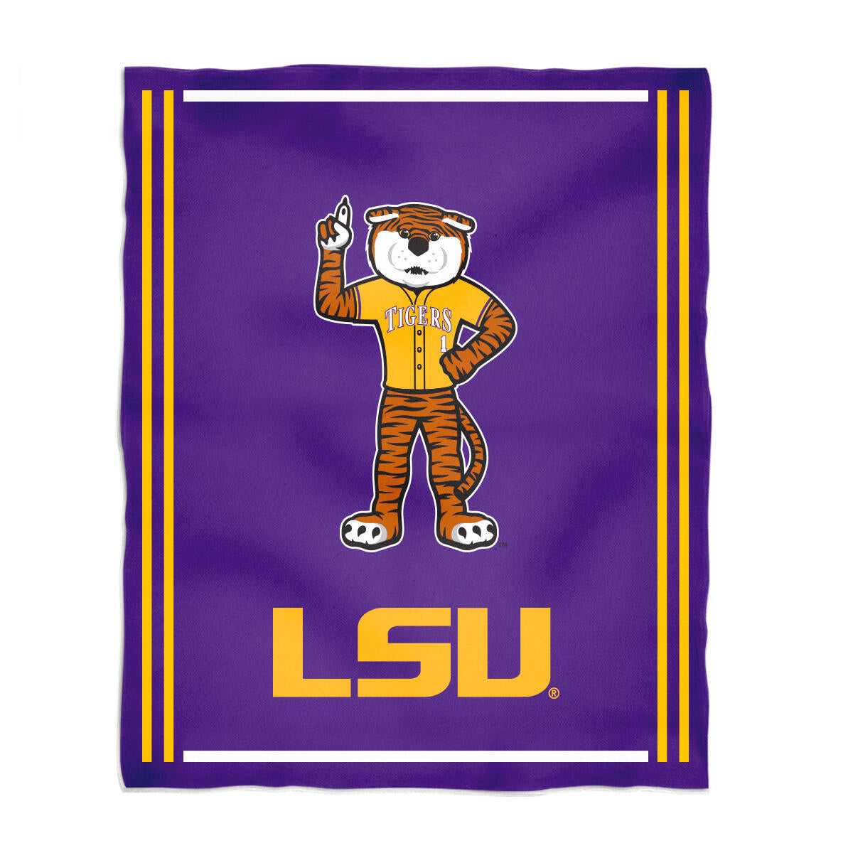 Vive la Fete Game Day LSU Fleece Blanket