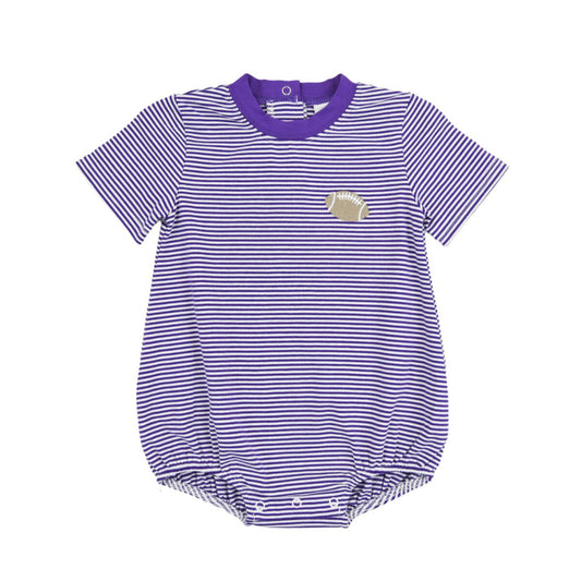 Cypress Row Purple Stripe Football Emb. Bubble