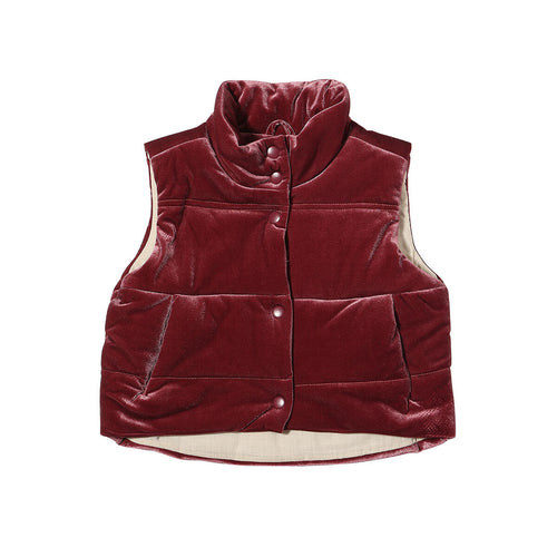 Vignette Cranberry Velvet Vest