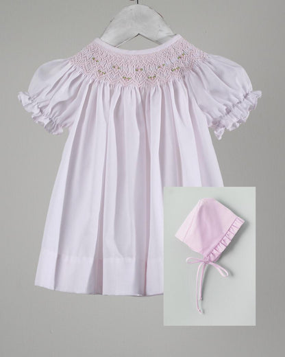 Geometric Iris Dress w/ Bonnet