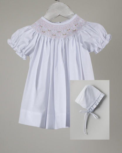 Geometric Iris Dress w/ Bonnet