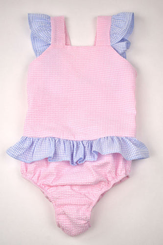 Funtasia Too Pink/Blue Ruffles Swimsuit