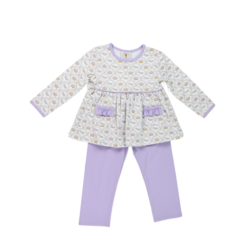 Cypress Row Orleans Legging Set-Lav