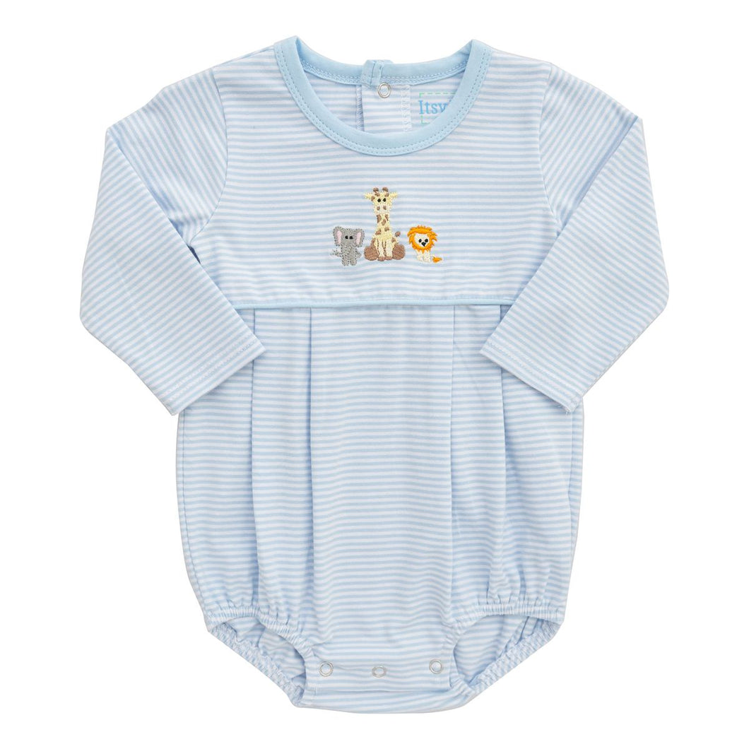 Itsy Bitsy Safari Bubble-Blue Stripe