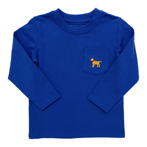 Itsy Bitsy Dog Pocket Tee-Royal