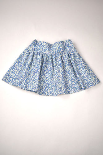 Funtasia Vintage Floral Skirt-Blue