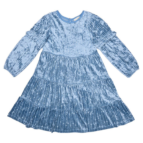 Vignette Blue Velvet/Sequin Dress