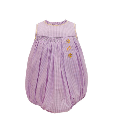 Krewe Lavender Gingham Spirit Trip Smock Bubble