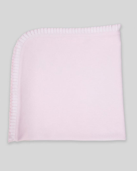 Cotton Peru Arden Knit Blanket-Pink