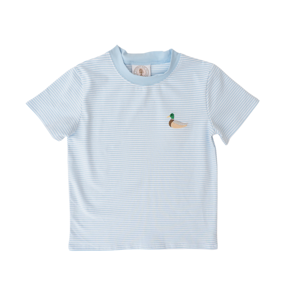 Cypress Row Field and Feather Stripe Tee
