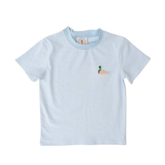 Cypress Row Field and Feather Stripe Tee